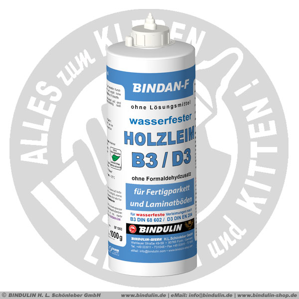 BINDAN-F Holzleim B3/D3 1000 g Flasche