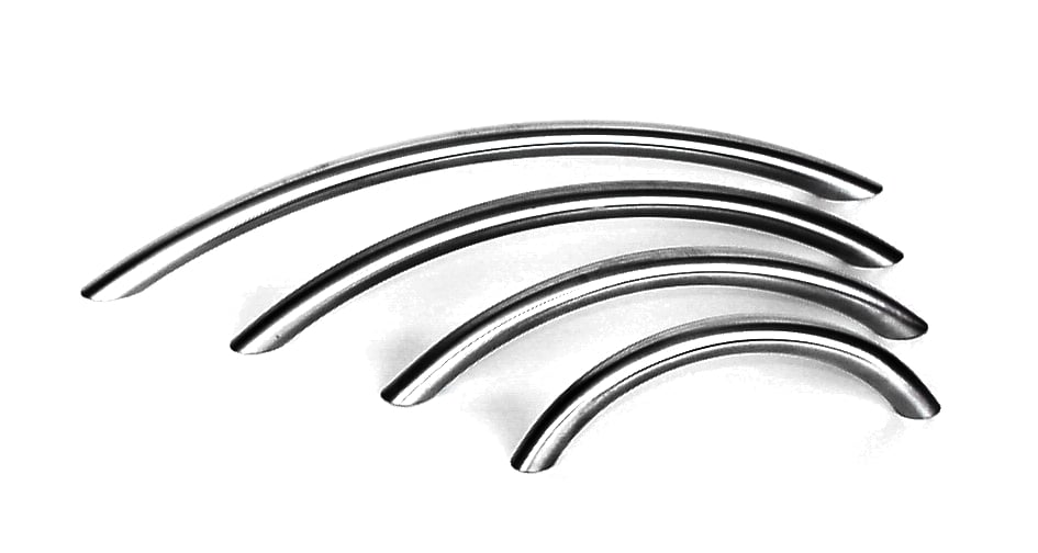 Bogen-Segmentgriff Edelstahl matt geb.