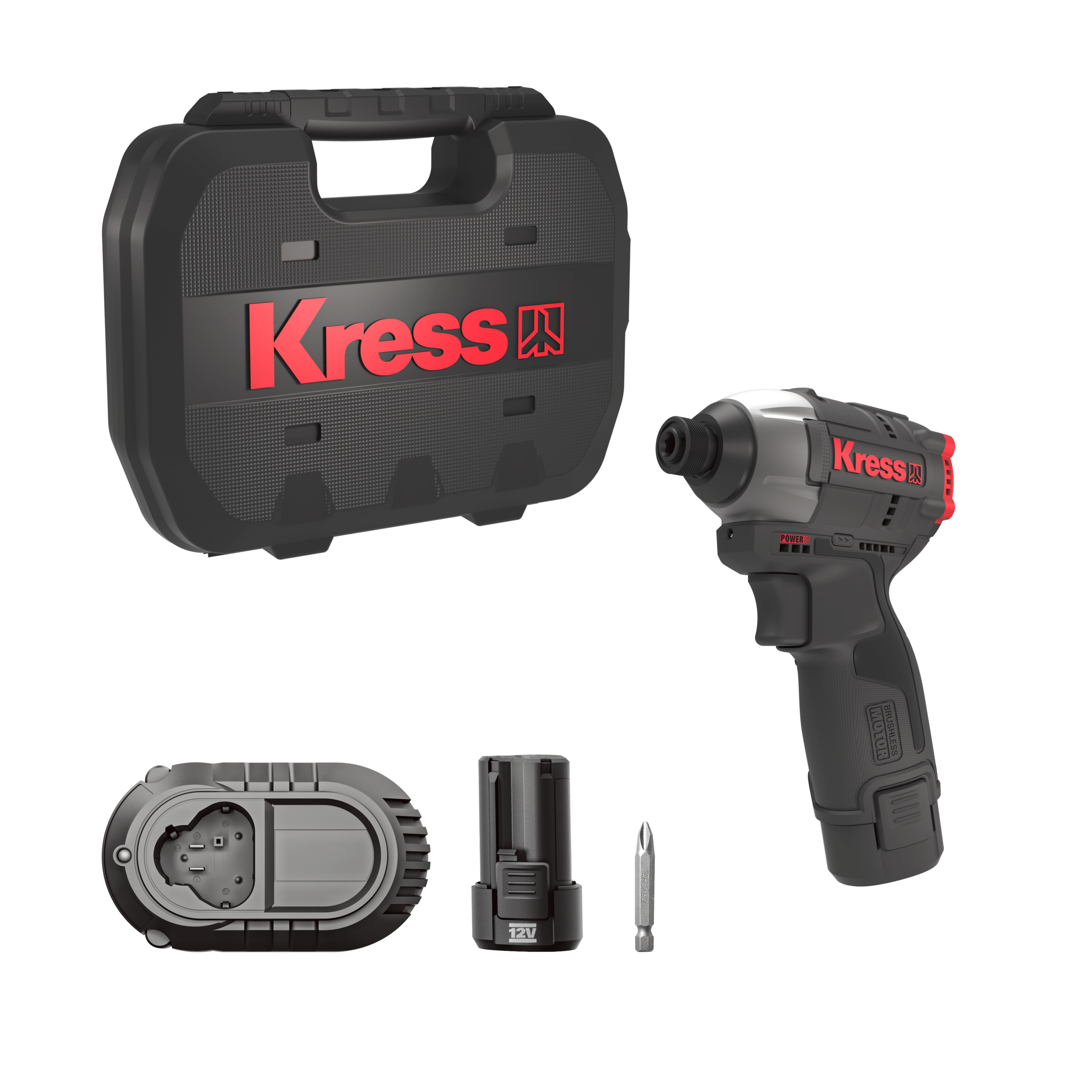 Kress 12V Schlagschrauber Set 140Nm KUB50.2