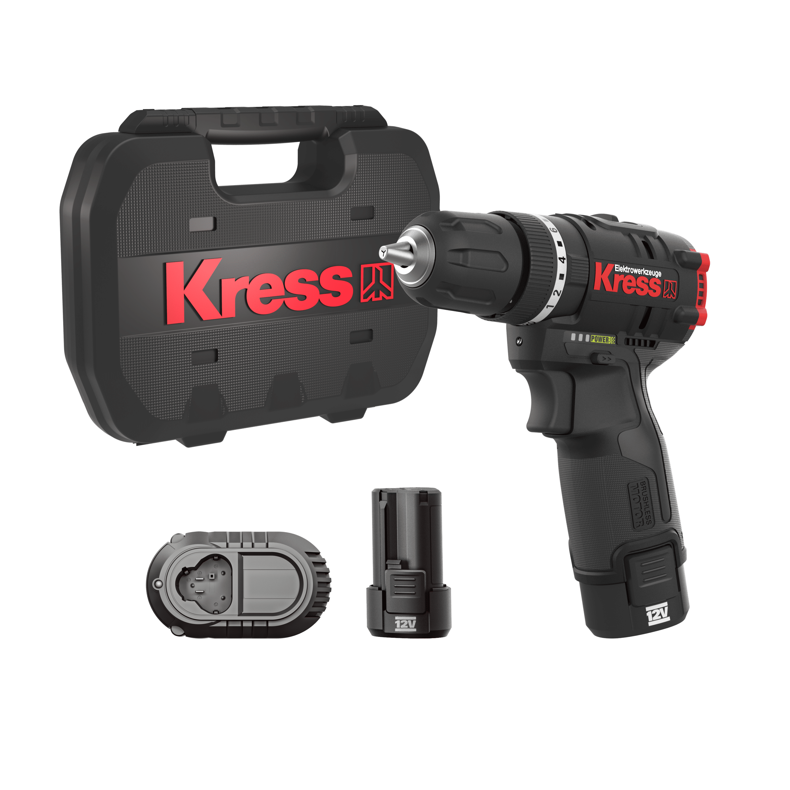 Kress 12V Schlagbohrschrauber Set KUC12