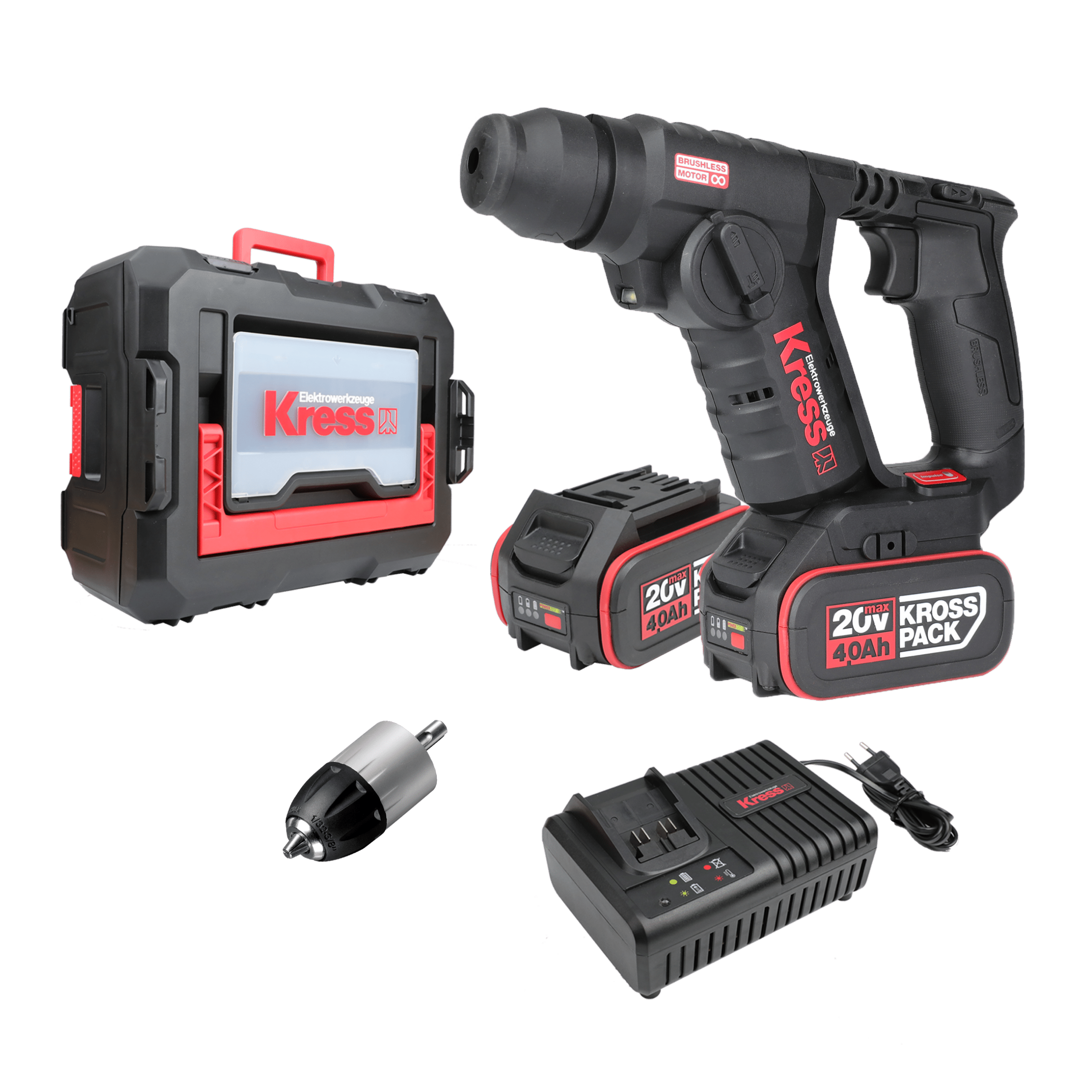 Kress 20V Bohrhammer Set 1,7J KUC50.2