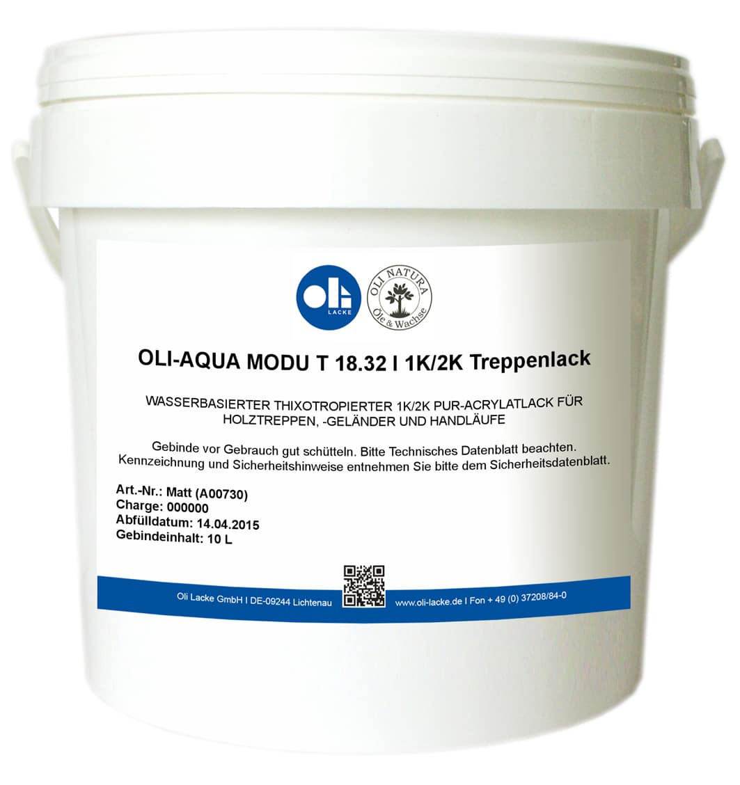 OLI-AQUA MODU T 18.32 | 1K/2K-Treppenlack Seidenmatt 10 Liter