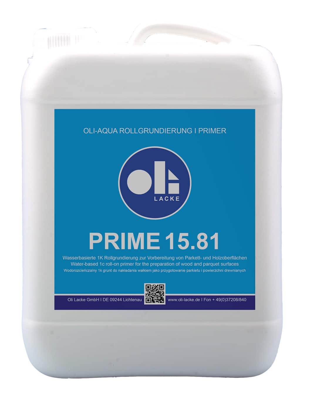 OLI-AQUA Prime 15.81 – 1K-Rollgrundierung 5.0 Liter