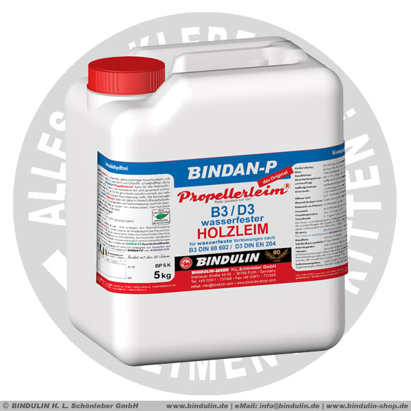 BINDAN-P Propellerleim – das Original 5.0 kg Kanister B3 / D3