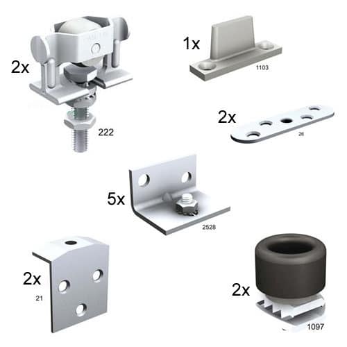 MANTION Schiebetür-Garnitur Cadette W