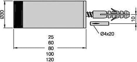 Türpuffer KWS 2071.82 Edelstahl matt