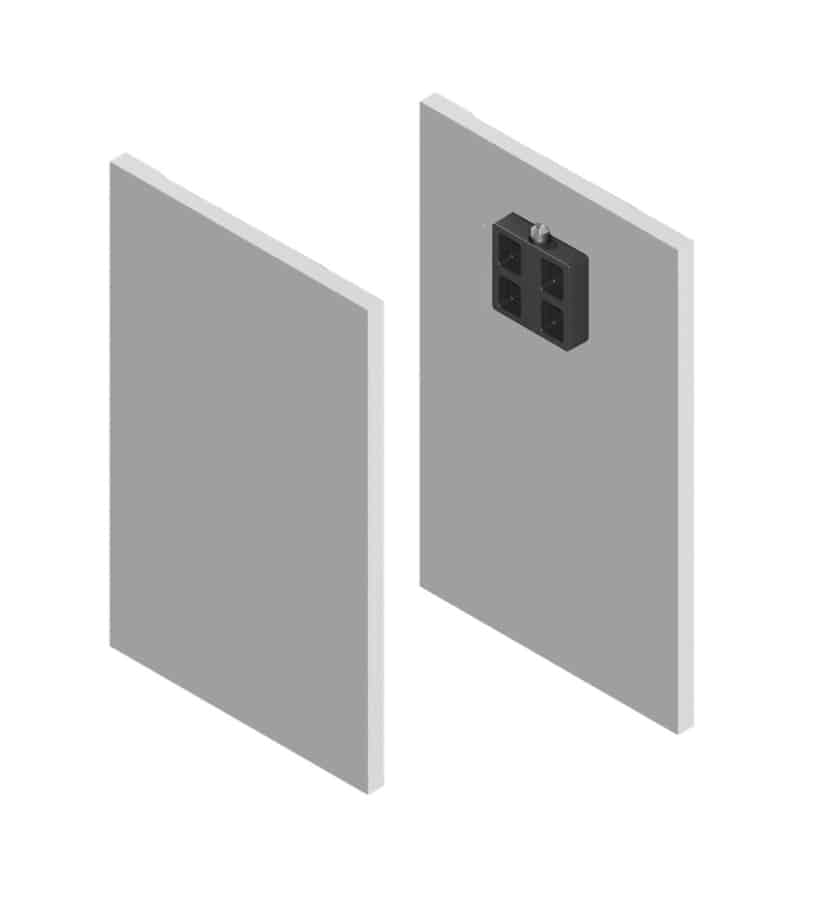 Helm Abdeckkappen für Abstandprofil beidseitig