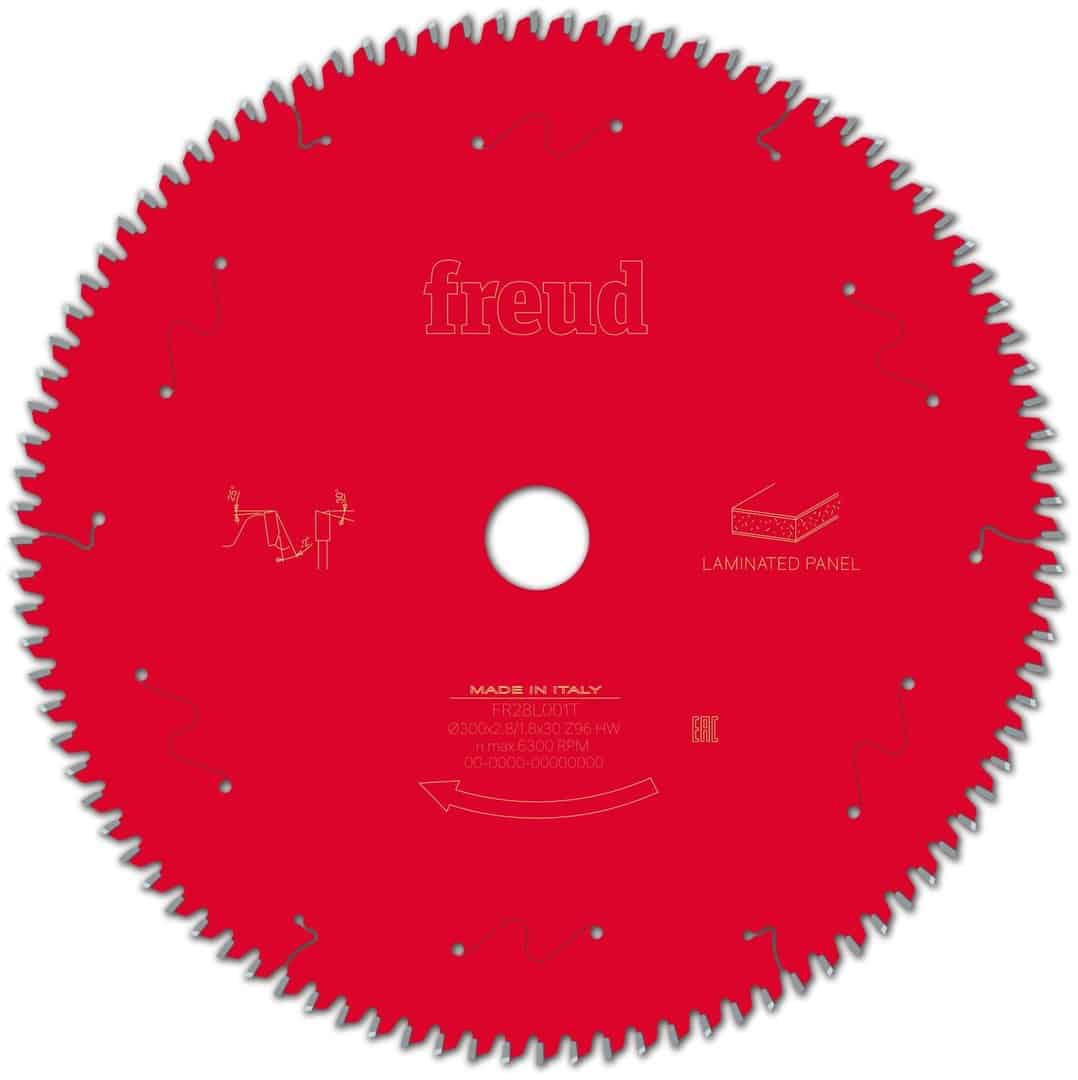 Kreissägeblatt für Beschichtete Platten – D300_B2.8_b1.8_d30 Z96 -2°