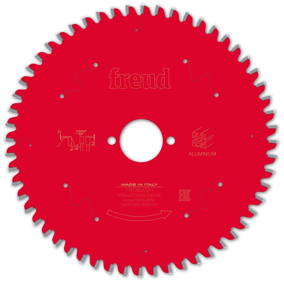 Kreissägeblatt für Aluminium – D190_B2.5_b1.6_d30 Z56 -5°