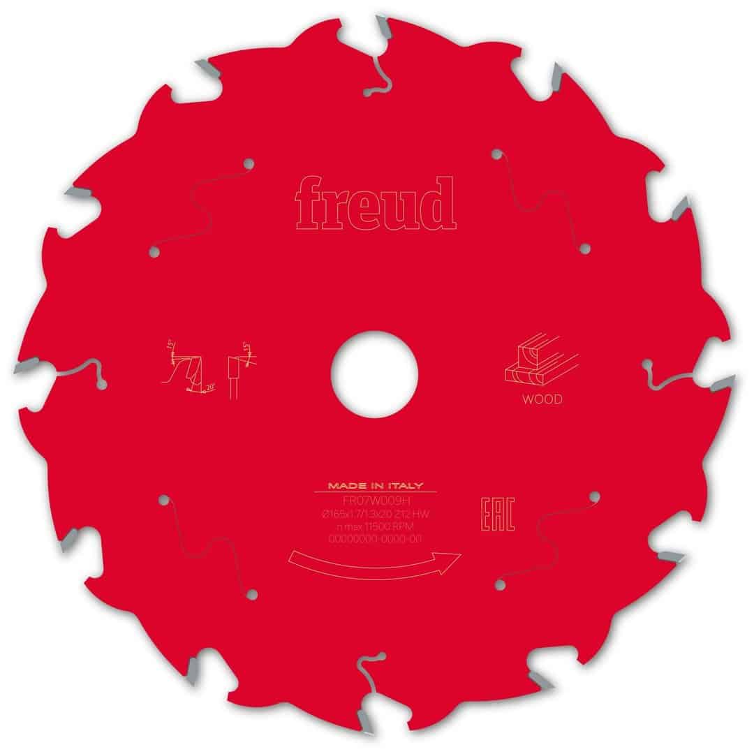 Kreissägeblatt für Holz – D165_B1.7_b1.3_d20 Z12 20°