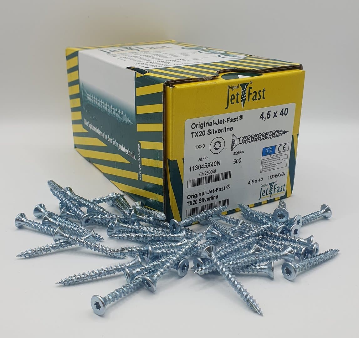 Jet-Fast Spanplattenschraube Vollgewinde verzinkt